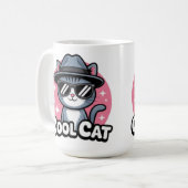 Cool Cat Vibes Koffiemok (Voorkant links)