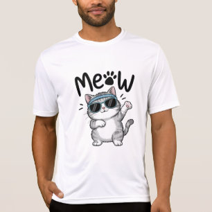 Cool Cat Vibes: Meow & Dab! T-shirt