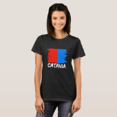Cool Catania Flag T-shirt (Voorkant volledig)