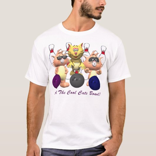 Cool Cats Bowling T-shirt (Voorkant)