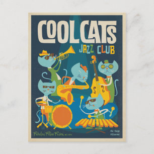 Cool Cats Jazz Briefkaart