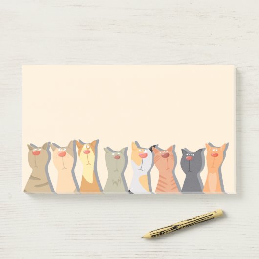 Cool Cats Post-it® Notes (Op bureau)