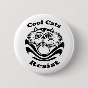 Cool Cats Resist-toets Ronde Button 5,7 Cm