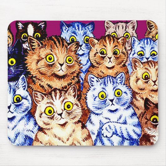 Cool Cats van Louis Wain Muismat (Voorkant)