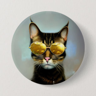 Cool Cats voor stijlvolle mensen Ronde Button 7,6 Cm
