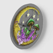 Cool Celestial paddenstoel ontworpen  Grote Klok (Hoek)