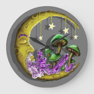 Cool Celestial paddenstoel ontworpen  Grote Klok