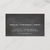 COOL CHALKBOARD CIRCLE MET JOUW NAAM VISITEKAARTJE (Achterkant)