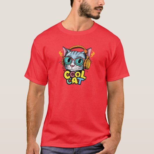Cool Chat amusant unique T-shirt (Devant)