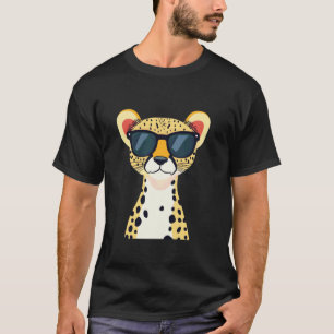 Cool Cheeta Met Zonnebril Design T-shirt
