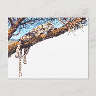 Cool cheetah briefkaart
