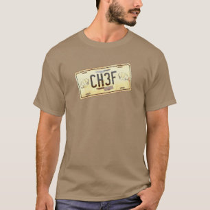 Cool Chef Weathered Rusty Car Licentienummer Bord T-shirt