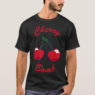 Cool Cherry bom 70s 80s 90s Fruit Retro T-shirt