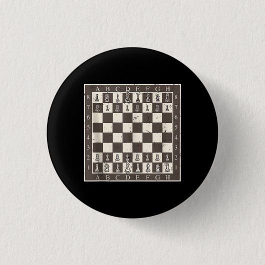 Cool Chess Board Halloween Costume Funny Lazy Ronde Button 3,2 Cm (Voorkant)