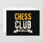 Cool Chess Player Lover Birthday Gift Chess Club Aankondigingskaart (Voorkant / Achterkant)