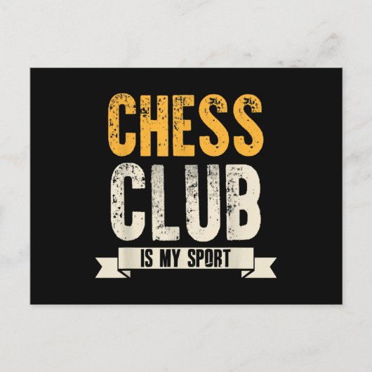 Cool Chess Player Lover Birthday Gift Chess Club Aankondigingskaart (Voorkant)