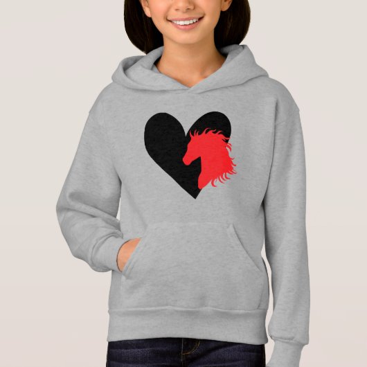 cool cheval amoureux enfants unisex (Devant)