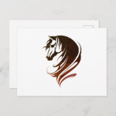 Cool Cheval Tête Silhouette Jouer Cartes Bagages (Devant / Derrière)