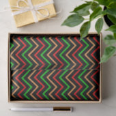 Cool Chevron Pattern on Black Tissuepapier (Geschenk)