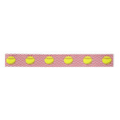 Cool Chevron Softball Party Ribbon Lint (Voorkant)