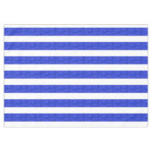 Cool Chic Bleu Géométrique Stripes Nappe (Devant (Horizontal))