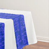 Cool Chic Bleu Géométrique Stripes Nappe (In Situ)