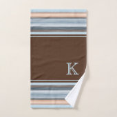 Cool Chic Brown Ardoise Bleu Gris Gris (Serviette à main)