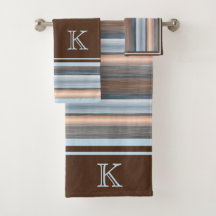 Cool Chic Brown Slate Blauw Grijze Strepen