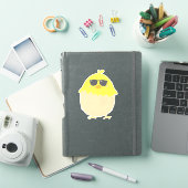 Cool Chick funky Easter yellow chick Sticker (iPad Cover)