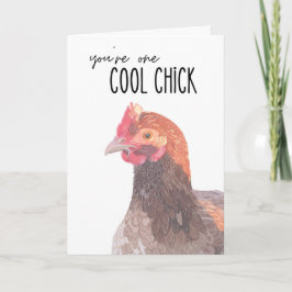 Cool Chick Gefeliciteerd Kaart