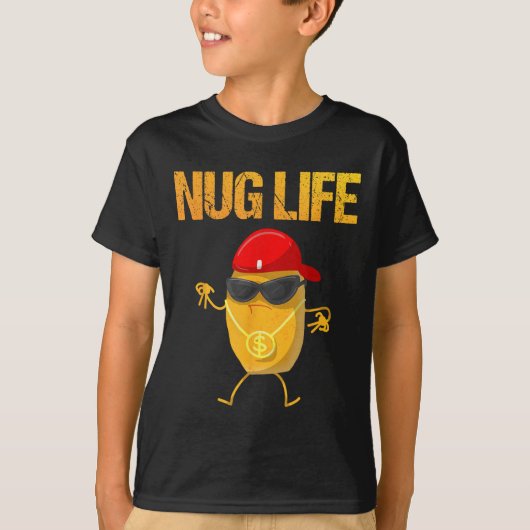 Cool Chicken Nugget Art For Boys Kids Chicken Nugg T-shirt (Voorkant)
