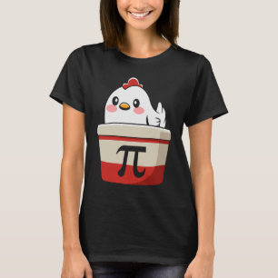 Cool Chicken Pot Pi Symbol Wiskunde voor lerarenst T-shirt