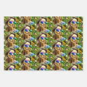 Cool Chicks in Zonnebril AI Art Inpakpapier Vel (Voorkant 3)
