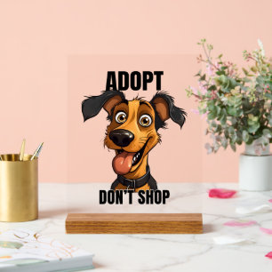 Cool chien adoption mot art