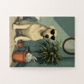 Cool Chien et Bunny amis Jigsaw Puzzle (Horizontal)
