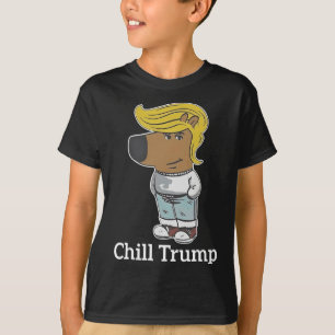 Cool Chill Guy Meme T - shirts - Trump Chill Guy M