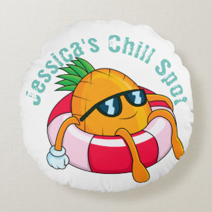 Cool Chill Pineappel Rond Kussen