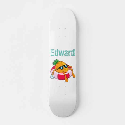 Cool Chill Pineappel Skateboard (Voorkant)