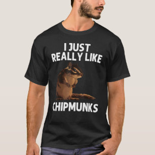 Cool Chipmunk voor mannen Squirrel Whisperer Ro T-shirt