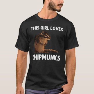 Cool Chipmunk voor meisjes Kinder eekhoorn Whisper T-shirt
