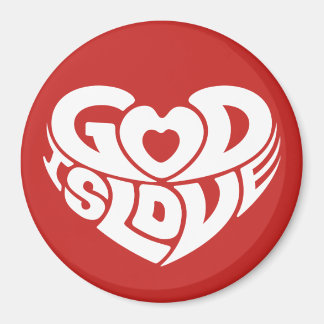 Cool Christelijk God Is Liefde Bijbel Verse Schrif Magneet
