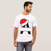 Cool Christmas Alphabet 'A' Design on Boys' T-shir T-shirt (Voorkant volledig)