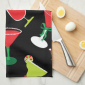 Cool Christmas Cocktails Keukenhanddoek (Quarter Fold)