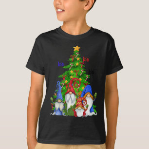 Cool Christmas Gnomen Xmas Tree Ho Ho Design T-shirt