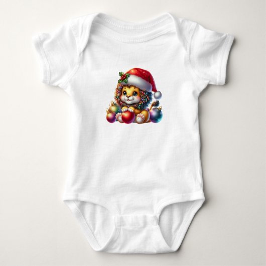 Cool Christmas Lion Romper (Voorkant)