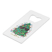 Cool Christmas Tree Classic Kredietkaart Flessenopener (Voorkant Gekanteld)