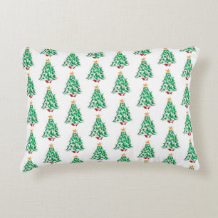 COOL CHRISTMAS TREES PILLOW ACCENT KUSSEN
