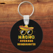 Cool Cinco de Mayo Nacho Gemiddelde kleindochter S Sleutelhanger (Voorkant)