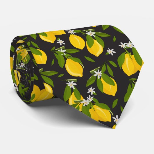 cool citron carrelé motif cravate (Roulé)