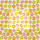 Cool Citrus Pattern Stof (Delen)